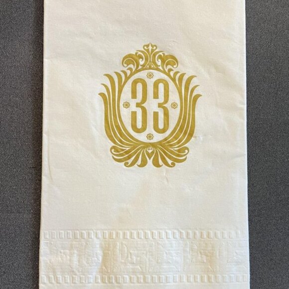 Official Disneyland Club 33 Paper Napkins - Picture 2 of 4